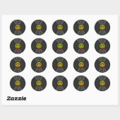 Aangepersonaliseerde  Reggae Vinyl Record-stickers Ronde Sticker (Vel)