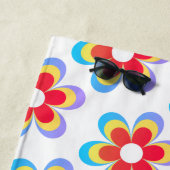 Aangepersonaliseerde Retro Floral Strandlaken (In situ)