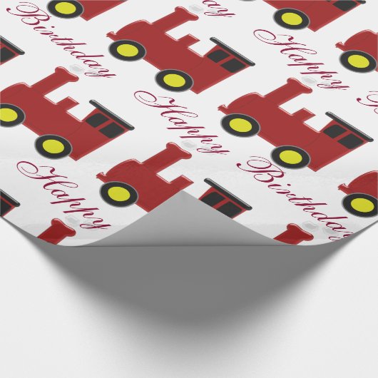 Aangepersonaliseerde Rode Maan Cadeaupapier (Hoek)