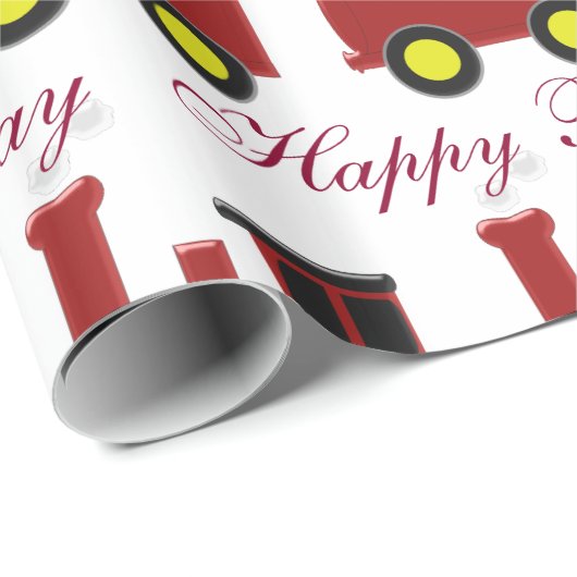 Aangepersonaliseerde Rode Maan Cadeaupapier (Rol Hoek)