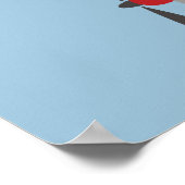 Aangepersonaliseerde Rode Vliegtuigen Blauwe Dagen Poster (Hoek)