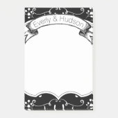 Aangepersonaliseerde Rustic Floral Post-it® notes (Voorkant)