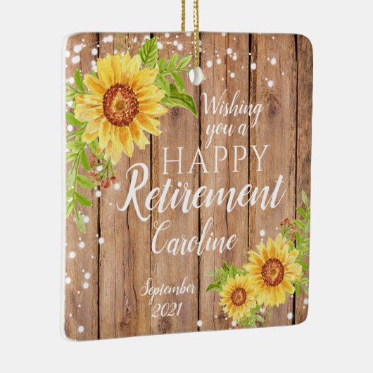 Aangepersonaliseerde rusttijd keramisch ornament (Rechts)