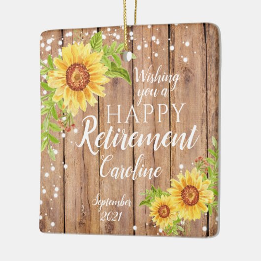 Aangepersonaliseerde rusttijd keramisch ornament (Links)