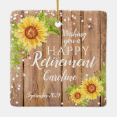 Aangepersonaliseerde rusttijd keramisch ornament (Achterkant)