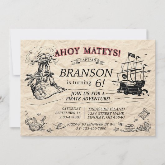 Aangepersonaliseerde scheepvaart kaart (Voorkant)