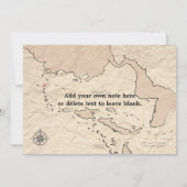 Aangepersonaliseerde  scheepvaart kaart (Achterkant)