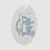 Aangepersonaliseerde Skater-versiering voor afbeel Ornament (voorkant)