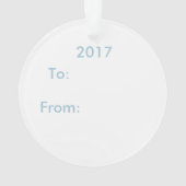 Aangepersonaliseerde Skater-versiering voor afbeel Ornament (achterkant)