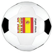 Aangepersonaliseerde Spaanse en Spaanse vlag Voetbal (Gedraaid)
