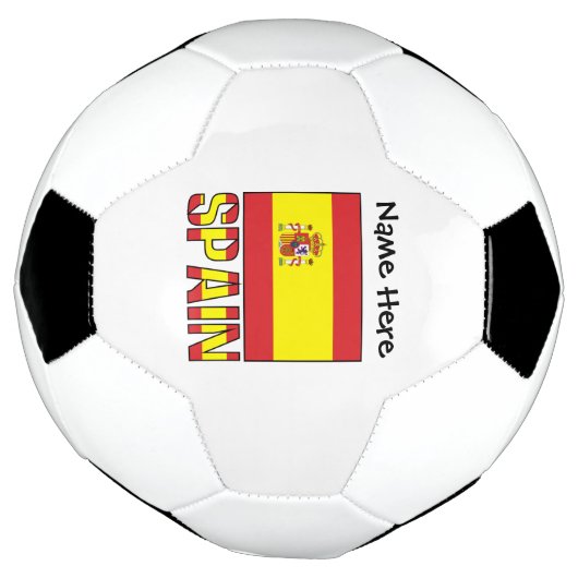 Aangepersonaliseerde Spaanse en Spaanse vlag Voetbal (Gedraaid)