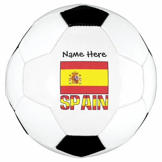 Aangepersonaliseerde Spaanse en Spaanse vlag Voetbal (Voorkant)