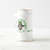 Aangepersonaliseerde St Patrick's day Bierpul (Voorkant links)