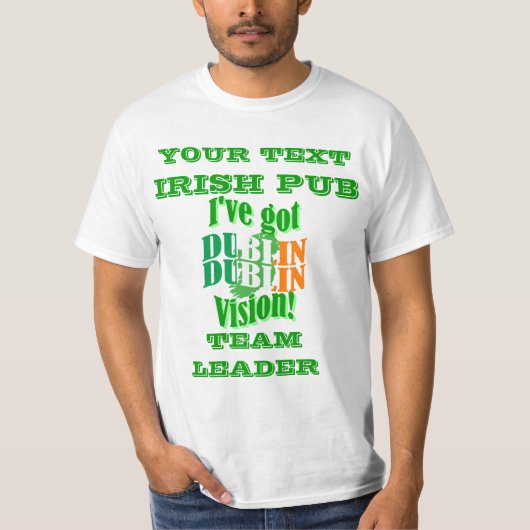 Aangepersonaliseerde St Patrick's day T-shirt (Voorkant)