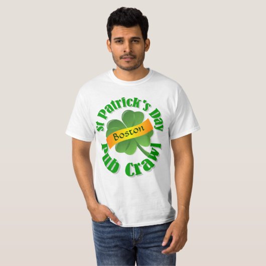 Aangepersonaliseerde St Patrick's day T-shirt (Voorkant volledig)