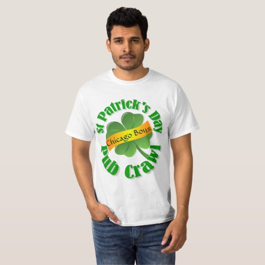 Aangepersonaliseerde St Patrick's day T-shirt (Voorkant volledig)