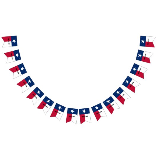 Aangepersonaliseerde Texas State flag party over b Vlaggetjes (Alle)