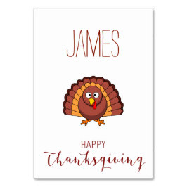 Aangepersonaliseerde Thanksgiving plaatst kaarten 