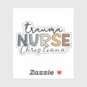 Aangepersonaliseerde trauma verpleegster trauma sticker (Vel)