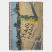 Aangepersonaliseerde tropische weduwenkust deken (Voorkant Verticaal)