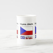 Aangepersonaliseerde Tsjechische en Tsjechische vl Porselein Kop (Voorkant)