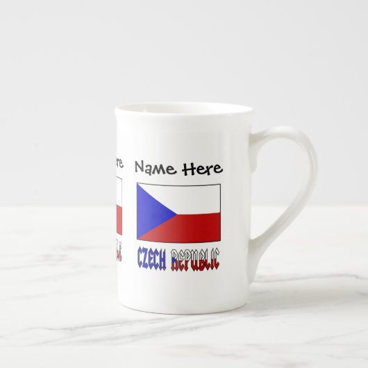 Aangepersonaliseerde Tsjechische en Tsjechische vl Porselein Kop (Rechts)