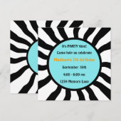 Aangepersonaliseerde uitnodiging 7e verjaardag van (Voorkant / Achterkant)