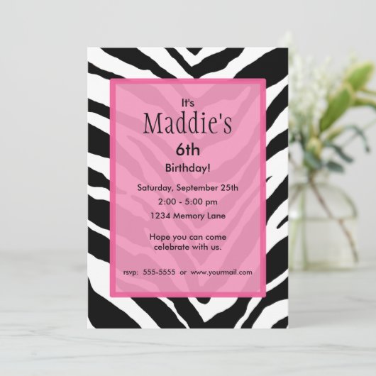 Aangepersonaliseerde uitnodiging op zaterdag (Staand voorkant)