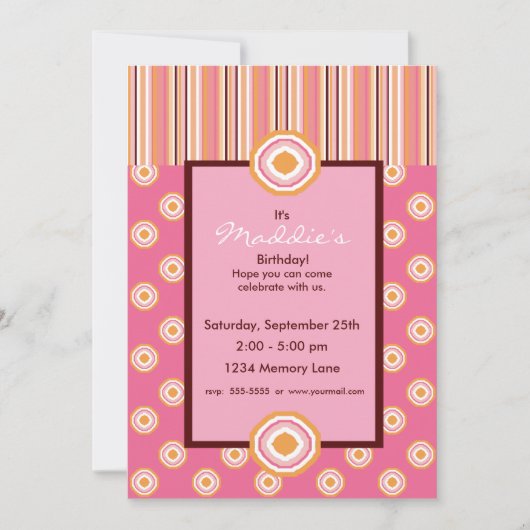 Aangepersonaliseerde uitnodiging op zaterdag (Voorkant)