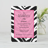 Aangepersonaliseerde uitnodiging op zaterdag (Staand voorkant)