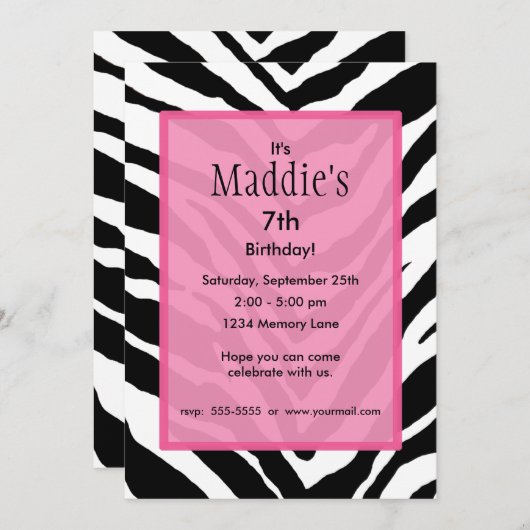 Aangepersonaliseerde uitnodiging op zaterdag (Voorkant / Achterkant)