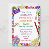 Aangepersonaliseerde uitnodiging op zaterdag | Fil (Voorkant)