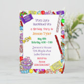 Aangepersonaliseerde uitnodiging op zaterdag | Fil (Staand voorkant)