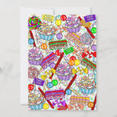 Aangepersonaliseerde uitnodiging op zaterdag | Fil (Achterkant)