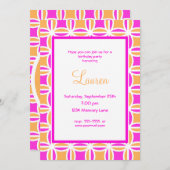 Aangepersonaliseerde uitnodiging van 21e verjaarda (Voorkant / Achterkant)