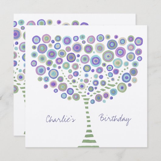 Aangepersonaliseerde uitnodiging van de Unisex Boo (Voorkant / Achterkant)