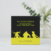 Aangepersonaliseerde uitnodiging van DJ  partij (Staand voorkant)