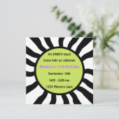 Aangepersonaliseerde uitnodiging voor 11e verjaard (Staand voorkant)