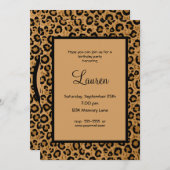 Aangepersonaliseerde uitnodiging voor 21e verjaard (Voorkant / Achterkant)