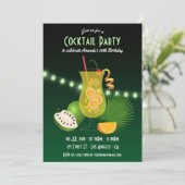 Aangepersonaliseerde uitnodiging voor cocktail Bir (Staand voorkant)