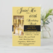 Aangepersonaliseerde uitnodiging voor de 60e verja (Staand voorkant)