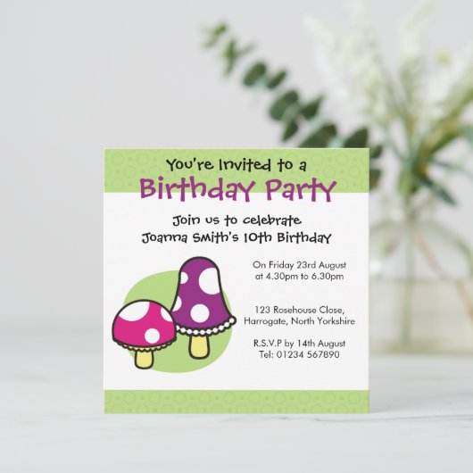 Aangepersonaliseerde uitnodiging voor de dag van d (Staand voorkant)