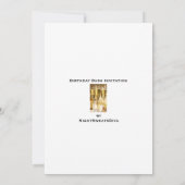 Aangepersonaliseerde uitnodiging voor een 50e verj (Achterkant)