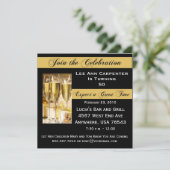 Aangepersonaliseerde uitnodiging voor een 50e verj (Staand voorkant)