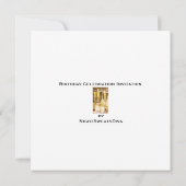 Aangepersonaliseerde uitnodiging voor een 50e verj (Achterkant)