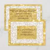 Aangepersonaliseerde uitnodiging voor het Jubileum (Voorkant / Achterkant)