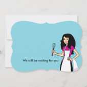 Aangepersonaliseerde uitnodiging voor het Koken va (Achterkant)