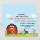 Aangepersonaliseerde uitnodiging voor hobbydieren (Voorkant / Achterkant)