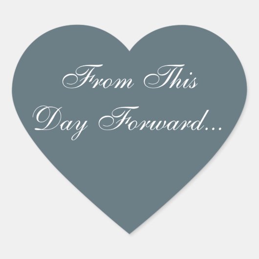 Aangepersonaliseerde uitnodigingskadet hart sticker (Voorkant)