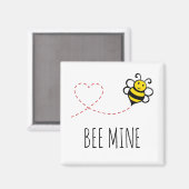 Aangepersonaliseerde Valentijn Quote - Bijenmijn C Magneet (Voorkant / Achterkant)